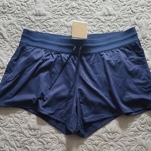 Navy Blue Athletic Shorts